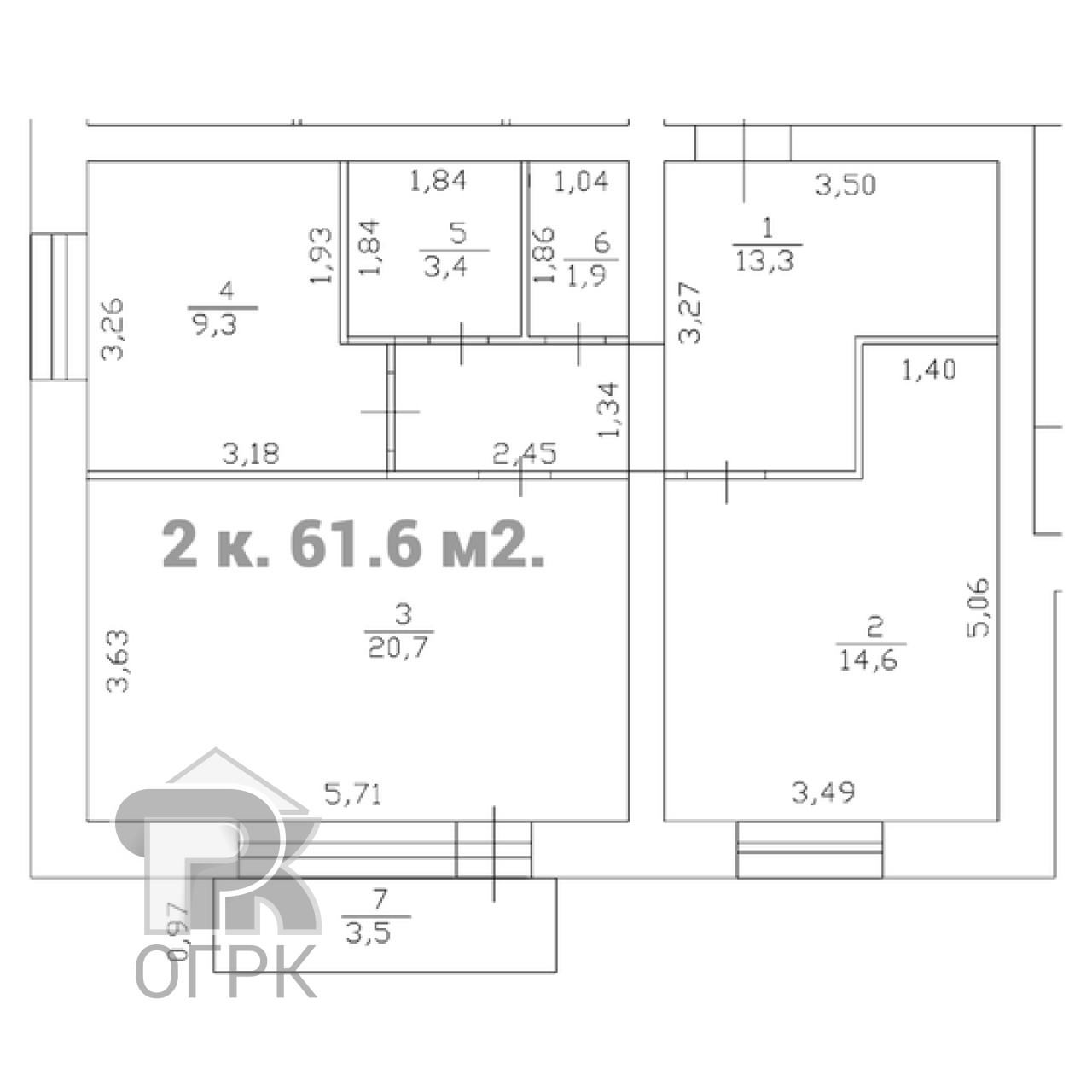 Купить 2-комнатную квартиру, №390548