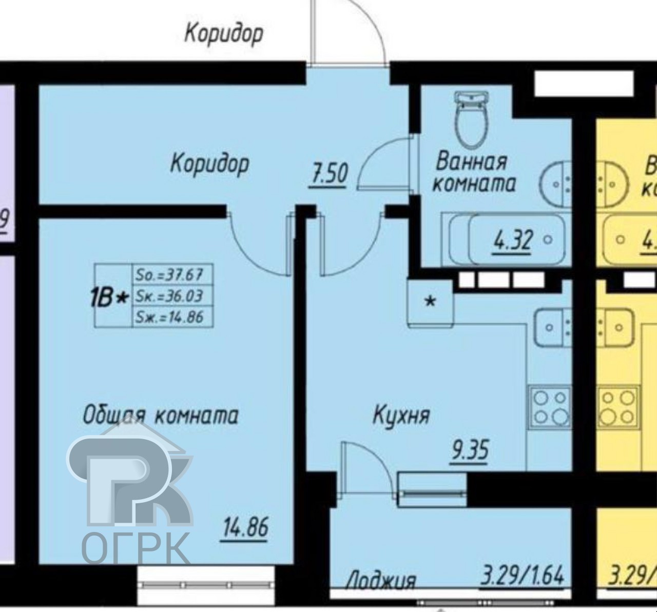 Купить 1-комнатную квартиру, №325994