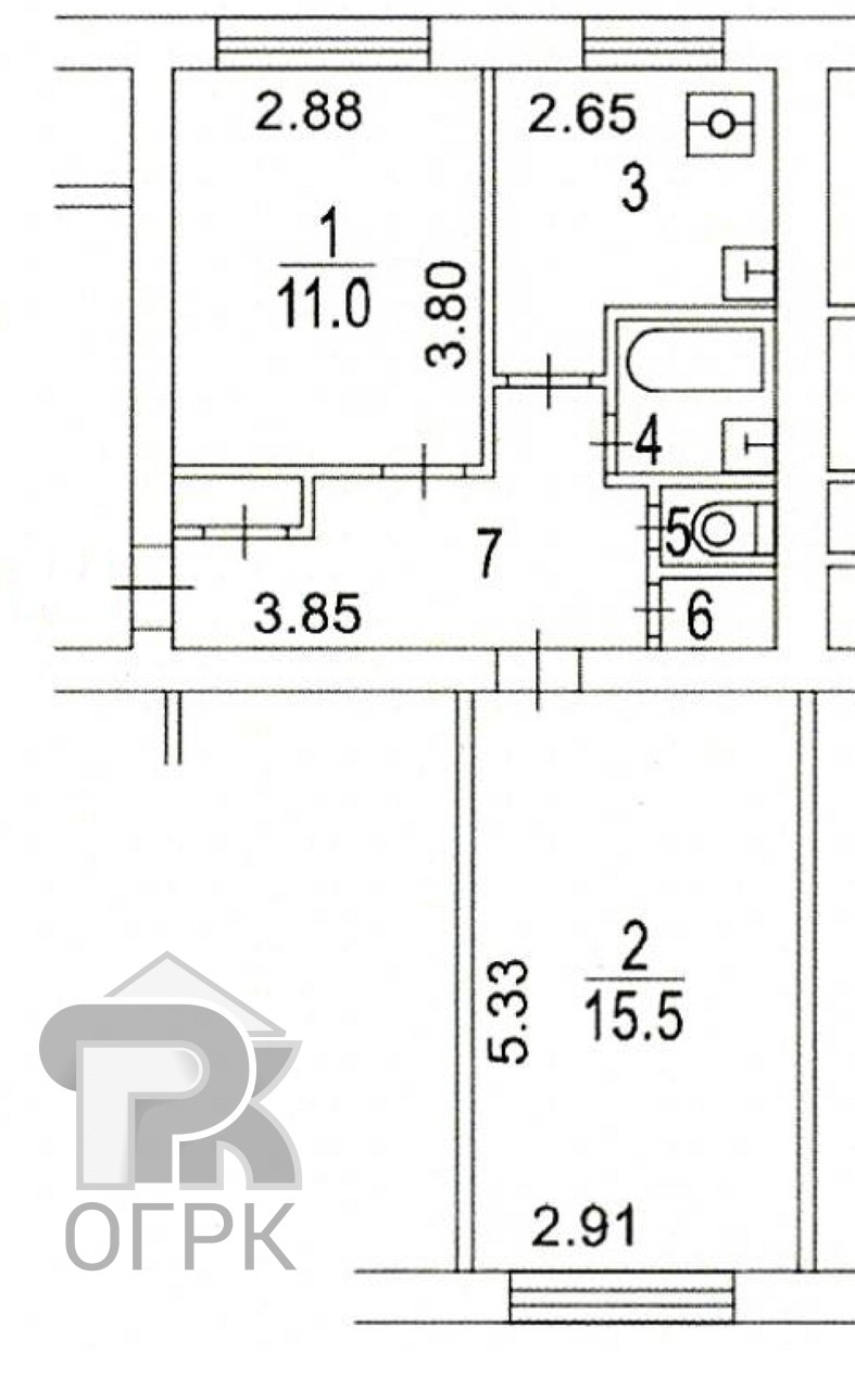 Купить 2-комнатную квартиру, №387598