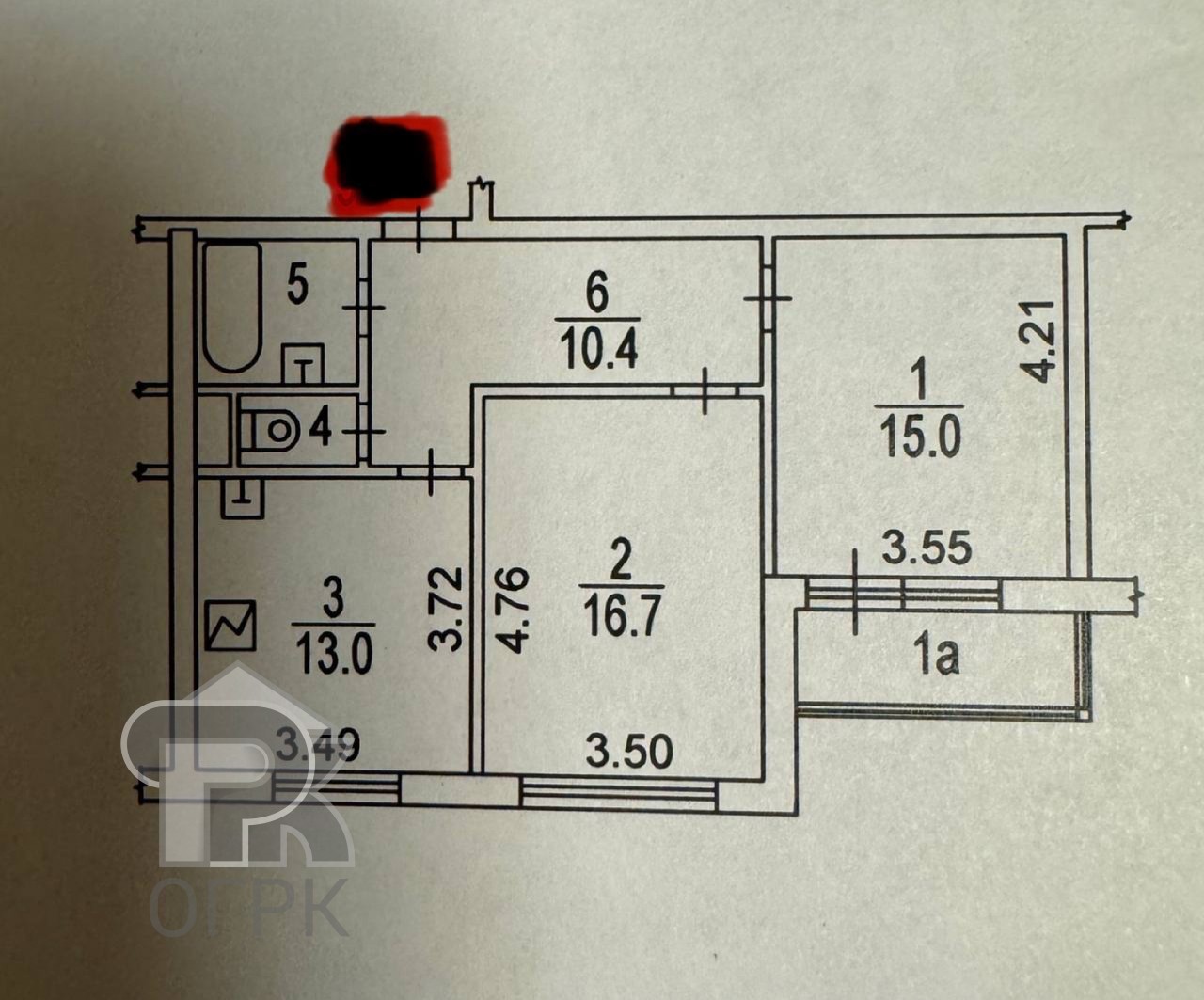 Купить 2-комнатную квартиру, №388000