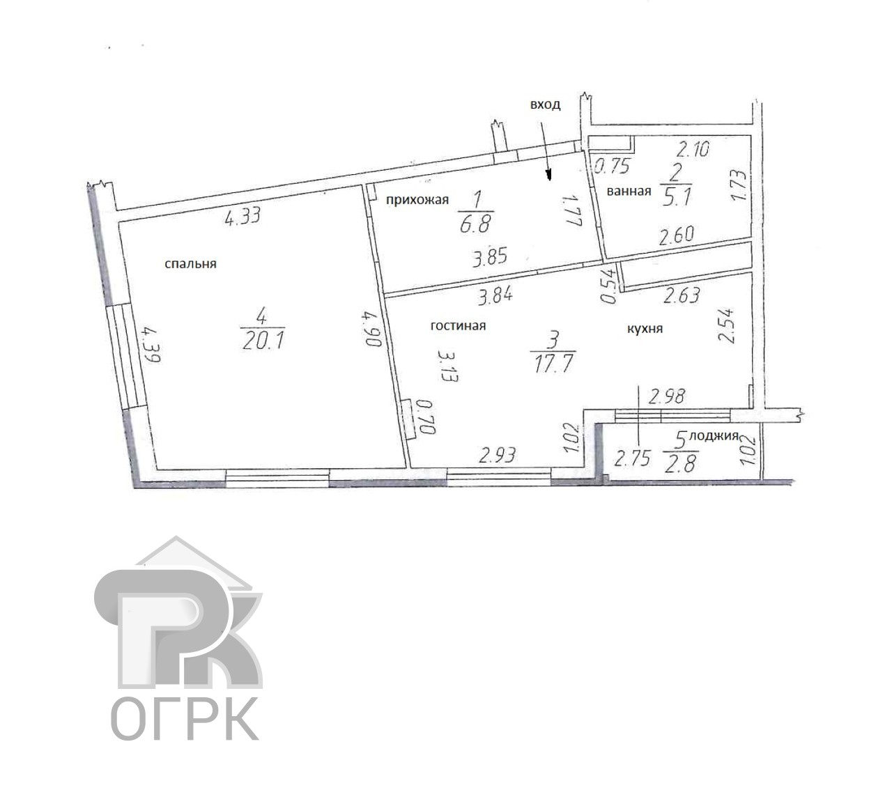 Купить 2-комнатную квартиру, №384649