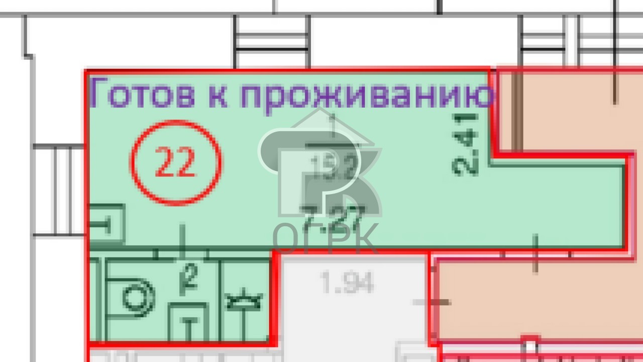 Купить 1-комнатную квартиру, №391334