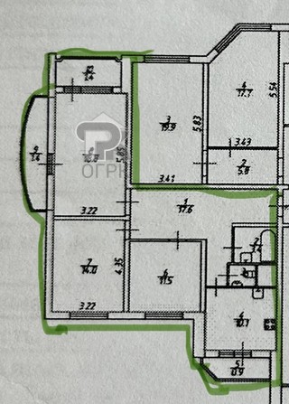 Купить 3-комнатную квартиру, №378406