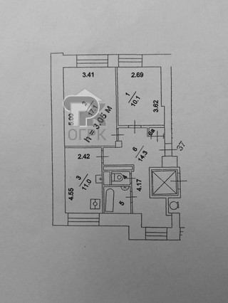 Купить 2-комнатную квартиру, №369610