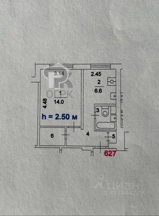 Купить 1-комнатную квартиру, №388694