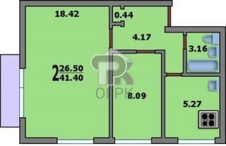 Купить 2-комнатную квартиру, №388769