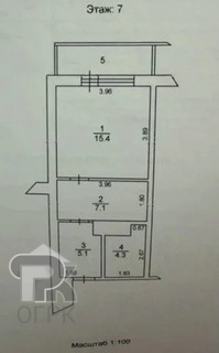 Купить 1-комнатную квартиру, №389948