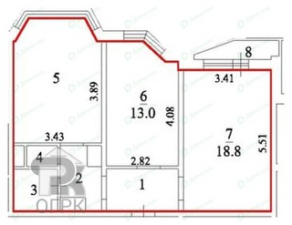 Купить 2-комнатную квартиру, №390718