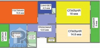 Купить 3-комнатную квартиру, №392366