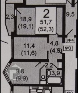 Купить 2-комнатную квартиру, №387672