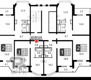 Купить 1-комнатную квартиру, №387623