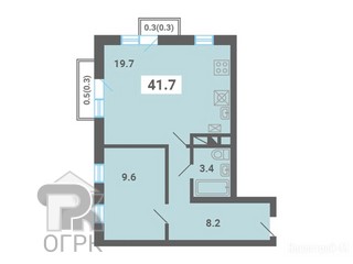 Купить 1-комнатную квартиру, №388467
