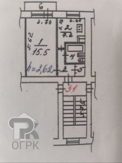 Купить 1-комнатную квартиру, №388068