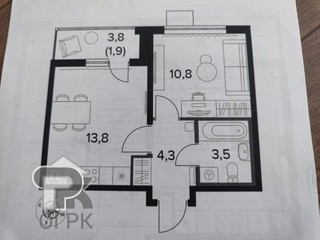 Купить 1-комнатную квартиру, №388992