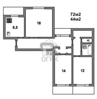 Купить 3-комнатную квартиру, №324983