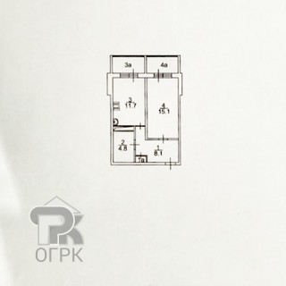 Купить 1-комнатную квартиру, №386226