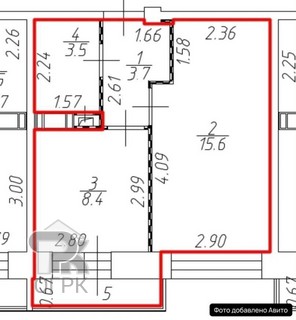 Купить 1-комнатную квартиру, №388111