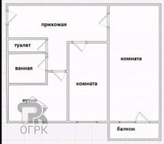 Купить 2-комнатную квартиру, №383305