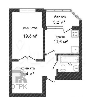 Купить 2-комнатную квартиру, №388020