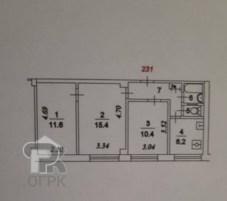 Купить 3-комнатную квартиру, №363609