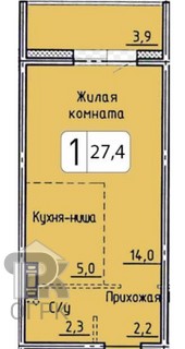 Купить студию, №390034