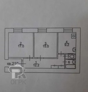 Купить 2-комнатную квартиру, №379807