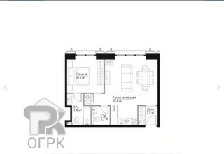 Купить 1-комнатную квартиру, №369189