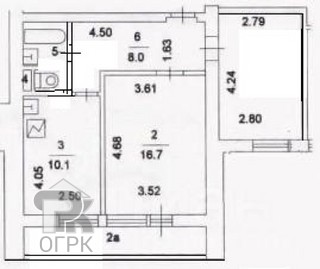 Купить 2-комнатную квартиру, №380345