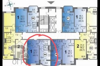 Купить 1-комнатную квартиру, №388361