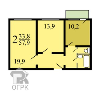 Купить 2-комнатную квартиру, №355173