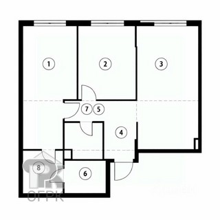 Купить 3-комнатную квартиру, №389088