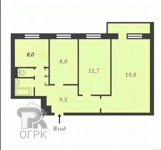 Купить 3-комнатную квартиру, №391409