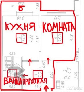 Купить 1-комнатную квартиру, №391341