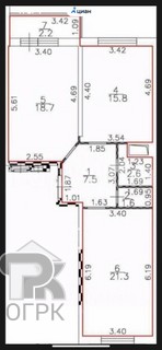 Купить 2-комнатную квартиру, №387576