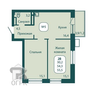 Купить 2-комнатную квартиру, №376456