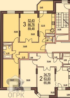 Купить 3-комнатную квартиру, №329242