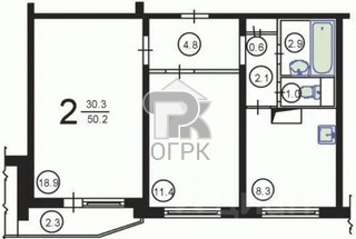 Купить 2-комнатную квартиру, №392531