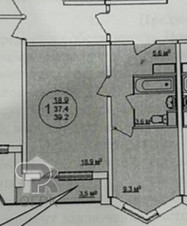 Купить 1-комнатную квартиру, №387305