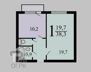 Купить 1-комнатную квартиру, №352972