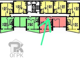 Купить 1-комнатную квартиру, №389056