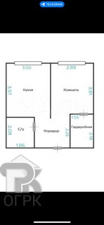 Купить 1-комнатную квартиру, №386611