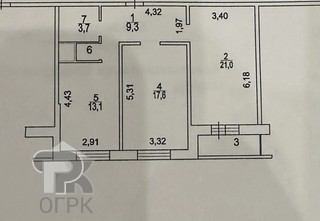 Купить 2-комнатную квартиру, №389158