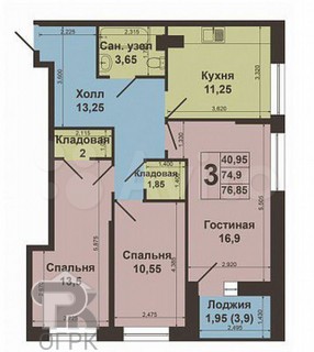 Купить 3-комнатную квартиру, №330647