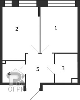 Купить 1-комнатную квартиру, №388411