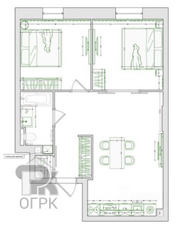 Купить 2-комнатную квартиру, №387395