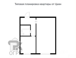 Купить 1-комнатную квартиру, №392396