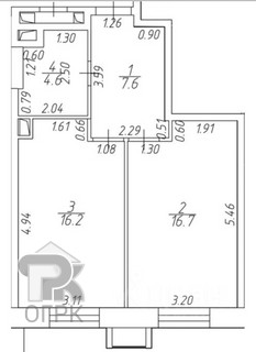 Купить 2-комнатную квартиру, №388232