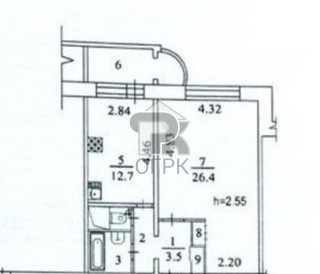 Купить 1-комнатную квартиру, №382392