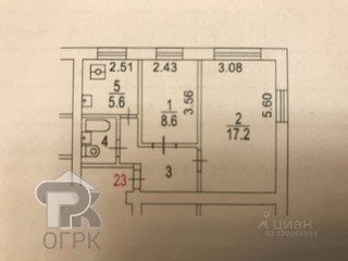 Купить 2-комнатную квартиру, №386931