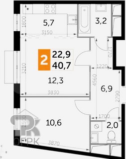 Купить 2-комнатную квартиру, №363520